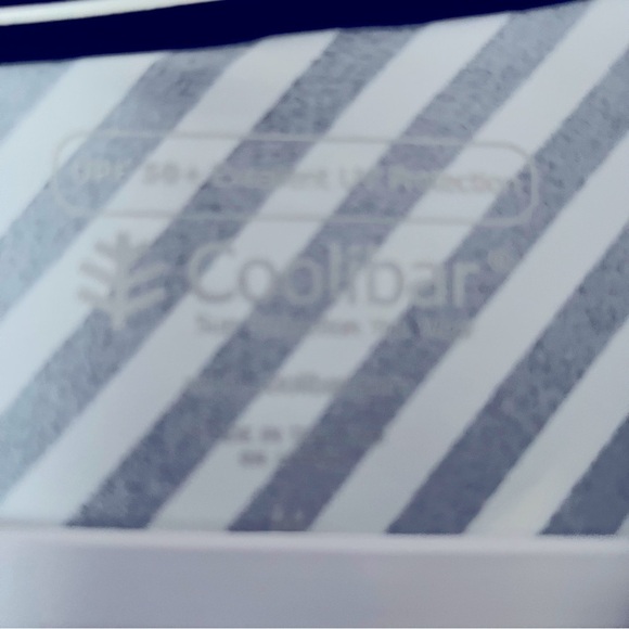 Coolibar Seacoast Swim Cover-Up Hooded Dress Black & White Stripe Beachy Coastal - Picture 5 of 16